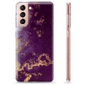 Coque Samsung Galaxy S21 5G en TPU - Prune Dorée
