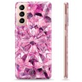 Coque Samsung Galaxy S21 5G en TPU - Cristal Rose