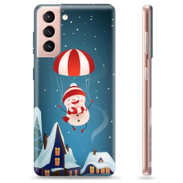 Coque Samsung Galaxy S21 5G en TPU - Bonhomme de Neige