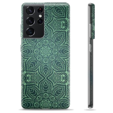 Coque Samsung Galaxy S21 Ultra en TPU - Mandala Vert