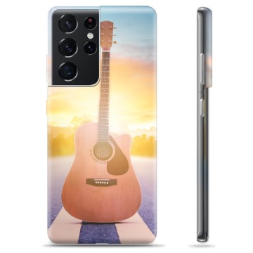 Coque Samsung Galaxy S21 Ultra 5G en TPU - Guitare