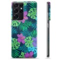 Coque Samsung Galaxy S21 Ultra 5G en TPU - Fleurs Tropicales