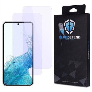 Protection d\'écran Samsung Galaxy S22 en verre trempé BlueDefend Anti-Blue Light - 2 Pcs.