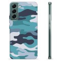 Coque Samsung Galaxy S22+ 5G en TPU - Camouflage Bleu