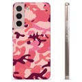 Coque Samsung Galaxy S22 5G en TPU - Camouflage Rose