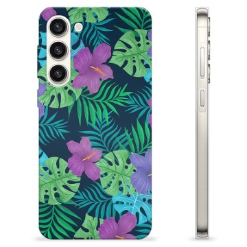 Coque Samsung Galaxy S23+ 5G en TPU - Fleurs Tropicales