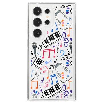 Coque Samsung Galaxy S23 Ultra en TPU Fashion - Notes de musique