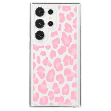 Coque Samsung Galaxy S23 Ultra en TPU Fashion - Léopard rose