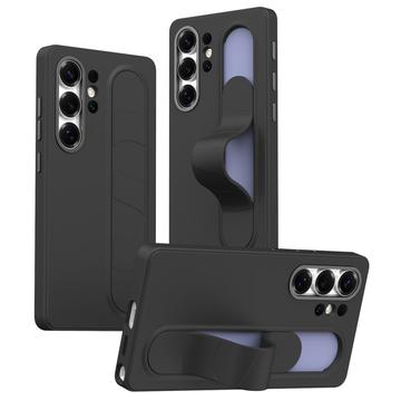 Coque hybride Smart Samsung Galaxy S23 Ultra avec poignée debout - Noire