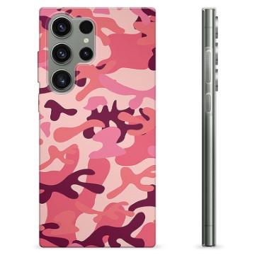 Coque Samsung Galaxy S23 Ultra 5G en TPU - Camouflage Rose