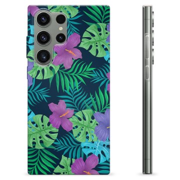 Coque Samsung Galaxy S23 Ultra 5G en TPU - Fleurs Tropicales