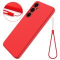 Coque Samsung Galaxy S24 en Silicone Liquide - Rouge