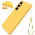 Coque Samsung Galaxy S24 en Silicone Liquide - Jaune