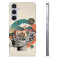 Coque Samsung Galaxy S24+ en TPU - Collage Abstrait