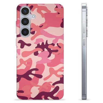 Coque Samsung Galaxy S24+ en TPU - Camouflage Rose