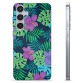 Coque Samsung Galaxy S24+ en TPU - Fleurs Tropicales