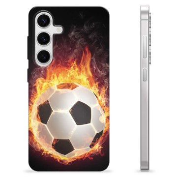 Coque Samsung Galaxy S24 en TPU - Ballon Enflammé