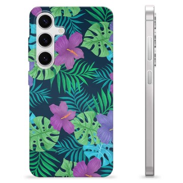 Coque Samsung Galaxy S24 en TPU - Fleurs Tropicales