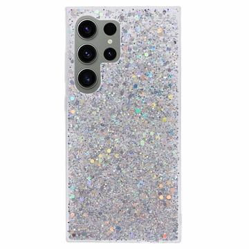 Coque Samsung Galaxy S24 Ultra en TPU Glitter Flakes