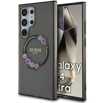 Coque Samsung Galaxy S24 Ultra Guess IML Flowers Wreath - Compatible MagSafe