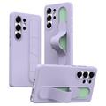 Coque hybride Smart Samsung Galaxy S24 Ultra avec poignée debout - Violete