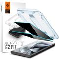 Protecteur d'Écran Samsung Galaxy S24 Ultra Spigen Glas.tR Ez Fit Privacy - 2 Pièces