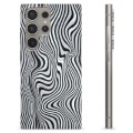 Coque Samsung Galaxy S24 Ultra en TPU - Zèbre Hypnotisant