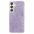 Coque Samsung Galaxy S24+ en TPU Glitter Flakes - Violet