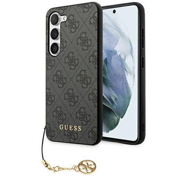 Coque Hybride Samsung Galaxy S24+ Guess 4G Charms Collection - Gris