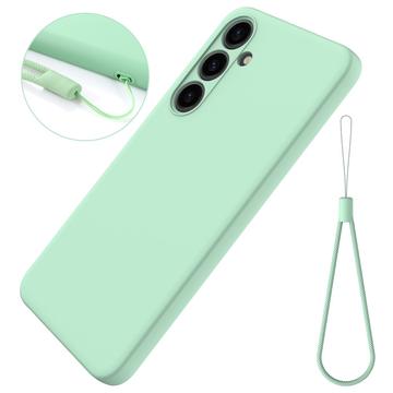 Coque Samsung Galaxy S24+ en Silicone Liquide - Verte