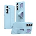 Coque hybride Smart Samsung Galaxy S24+ avec poignée debout - Bleue