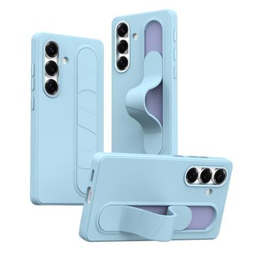 Coque hybride Smart Samsung Galaxy S24+ avec poignée debout - Bleue