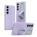 Coque hybride Smart Samsung Galaxy S24+ avec poignée debout - Violete