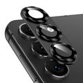 Protecteur d'Objectif Samsung Galaxy S25 en Verre Trempé Hat Prince Full Cover - Noir