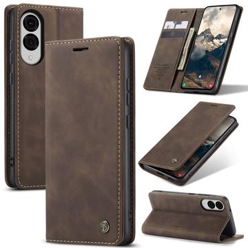 Étui Portefeuille Samsung Galaxy S25 Edge Caseme Série 013 - Café