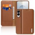 Etui Portefeuille Samsung Galaxy S25 Edge en Cuir Dux Ducis Hivo - Marron