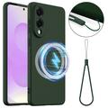 Coque Samsung Galaxy S25 Edge en Silicone Liquide - Compatible MagSafe - Vert Foncé