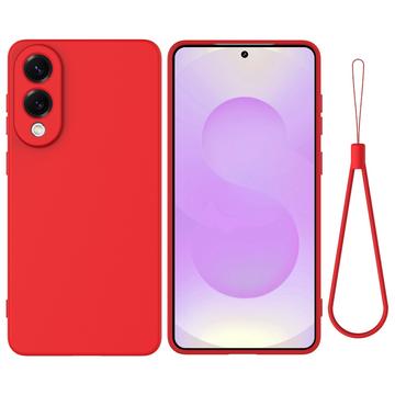 Coque Samsung Galaxy S25 Edge en silicone liquide avec dragonne