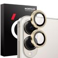 Kit de protection de l'objectif de l'appareil photo Samsung Galaxy S25 Edge Northjo - Or