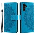 Étui Portefeuille Samsung Galaxy S25 FE Mandala Série - Bleu