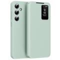 Étui à rabat Samsung Galaxy S25 FE Smart Clear View avec fente pour carte