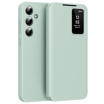 Étui à rabat Samsung Galaxy S25 FE Smart Clear View avec fente pour carte