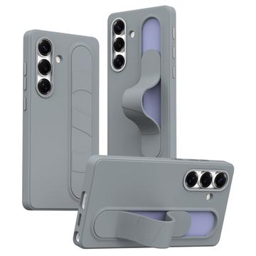 Coque hybride Smart Samsung Galaxy S25 FE avec poignée debout - Gris foncé