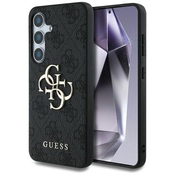 Coque Hybride Samsung Galaxy S25 Guess 4G Big Metal Logo - Noire