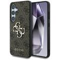 Coque Hybride Samsung Galaxy S25 Guess 4G Big Metal Logo - Marrone