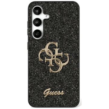 Coque Samsung Galaxy S25 Guess Fixed Glitter 4G Metal Logo - Noire