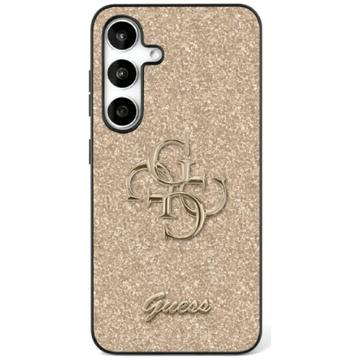 Coque Samsung Galaxy S25 Guess Fixed Glitter 4G Metal Logo - Doré