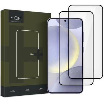 Protecteur d’Écran Samsung Galaxy S25 en Verre Trempé - Hofi Premium Pro+ - 2 Pièces - Bord Noir