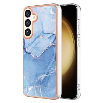 Coque Samsung Galaxy S25 en TPU Marble Pattern Galvanisé IMD