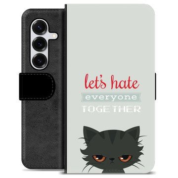 Étui Portefeuille Premium Samsung Galaxy S25+ - Chat en Colère